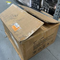 Pond Liner 20 ft. x 25 ft. 20 Mil Thickness High Tensile Sunlight-proof Flexible LLDPE Pond for Sewage Tank, Black