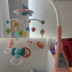 Pink Crib Mobile