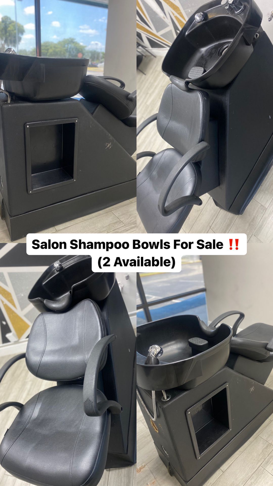 Salon Shampoo Bowls (2 Available)