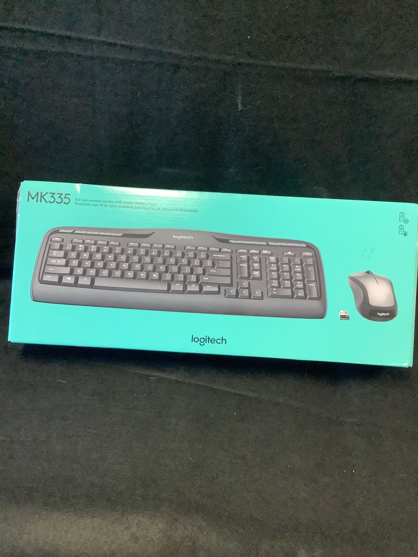 Logitech MK335 Wireless Full Size Keyboard And Mouse Combo