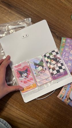 Kuromi Holographic Photocards in Binder