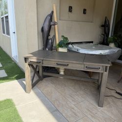 Ashley Lift Top Desk 60” with USB & Power