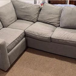 Small Gray Sectional LIKE NEW