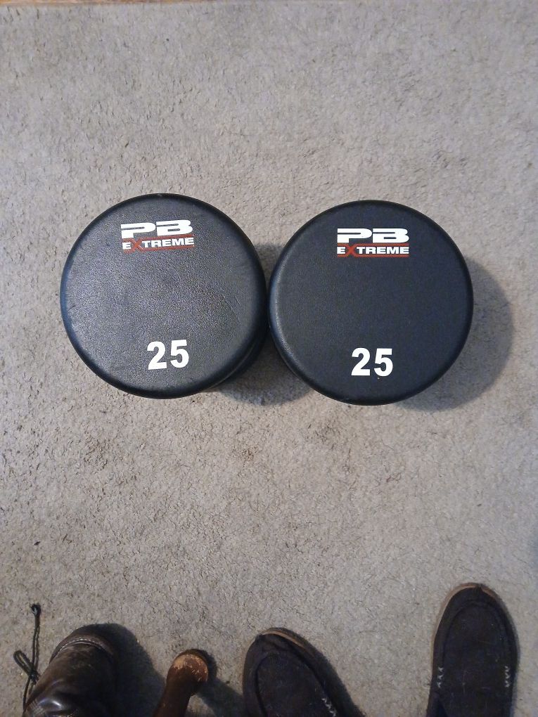 PERFORM BETTER XTREME 25LBS DUMBELL SET