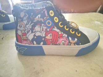Ground Up Sonic the Hedgehog Kids High-Top Sneakers