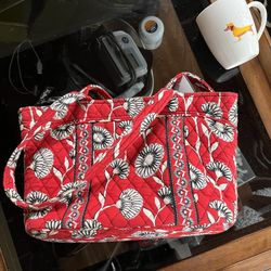 Vera Bradley Red Black Purse 
