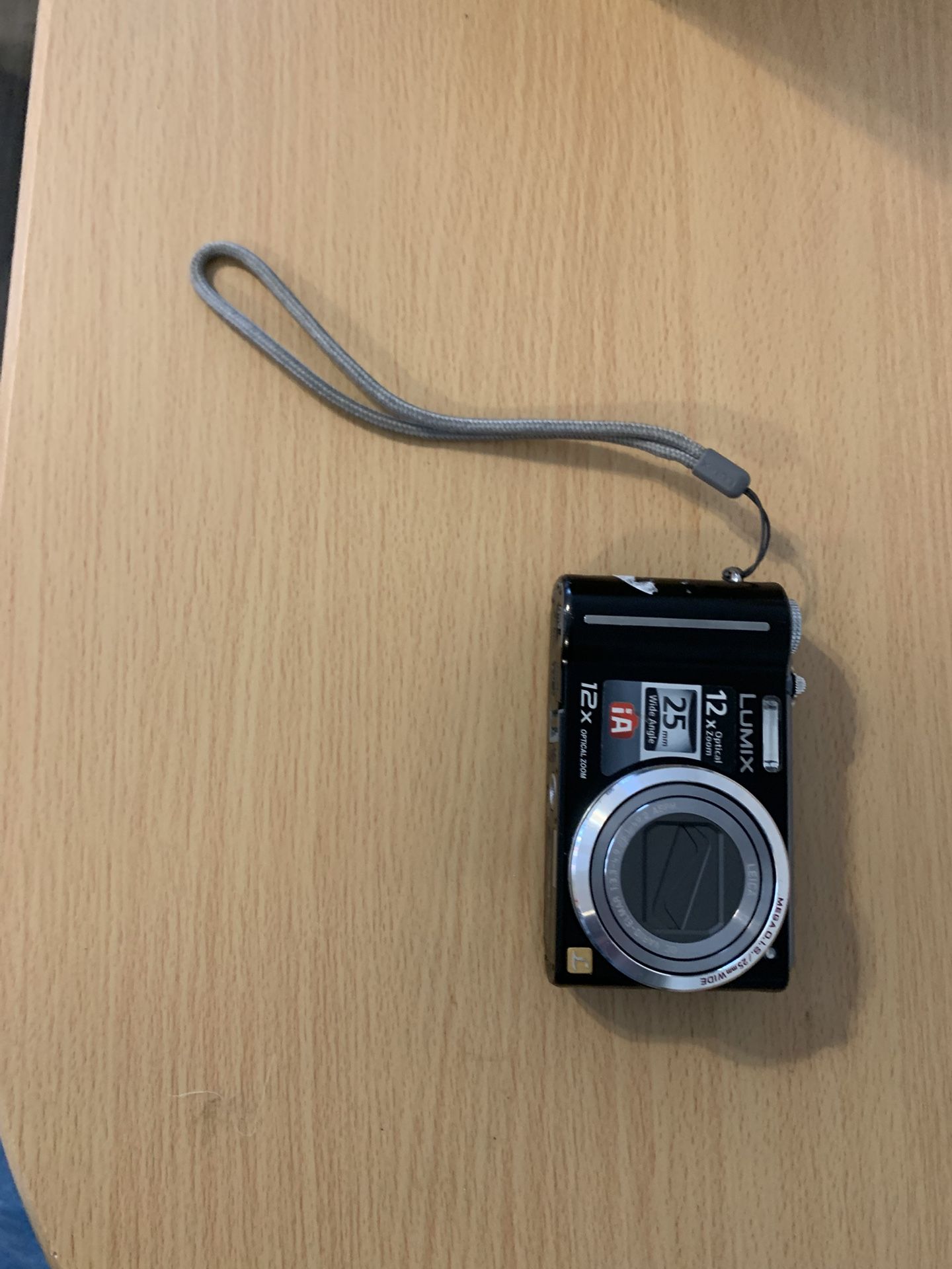 Panasonic Lumix DMC-ZS5 Digital Camera – 12x Zoom, 12MP, Missing Battery – Untested