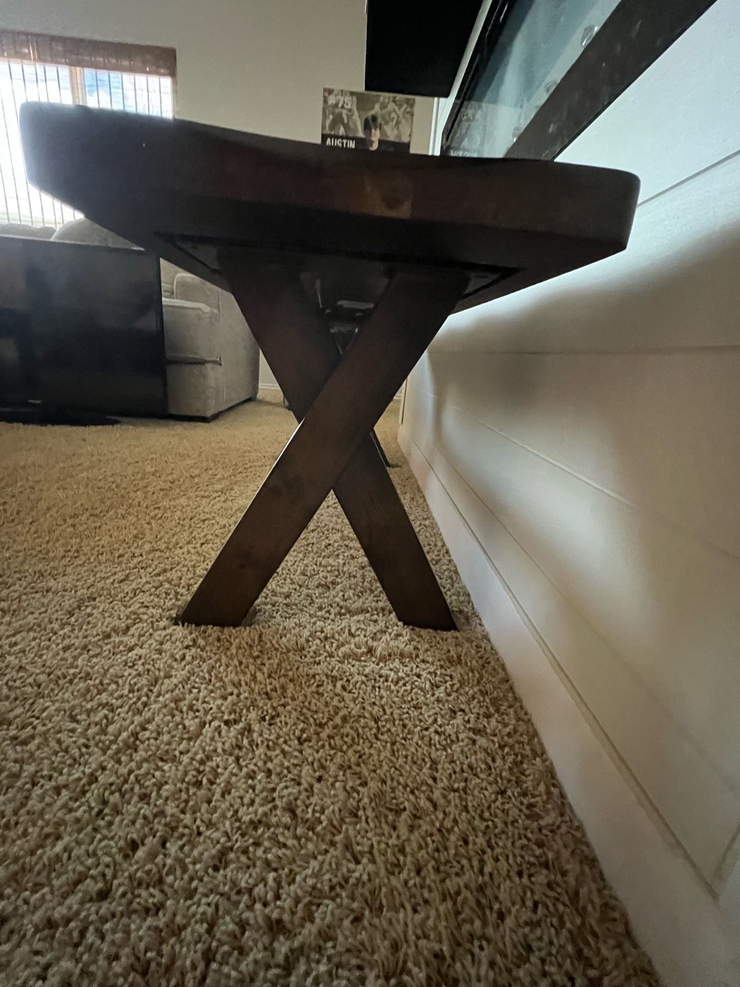 Wood bench