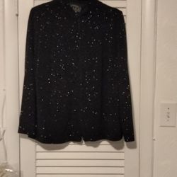 New Lightweight Black Glitter Jacket 