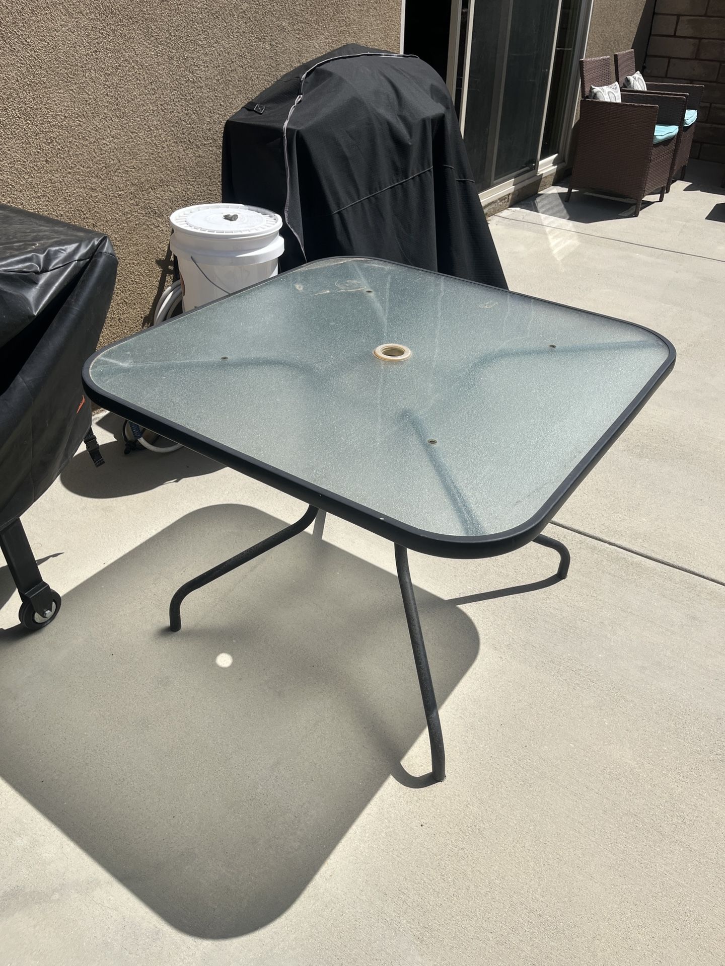 Outdoor Glass Table