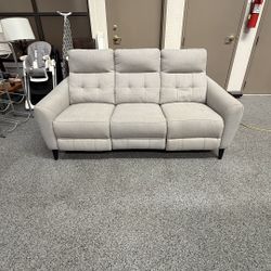 Alpendale Fabric Power Reclining Sofa with Power Headrests