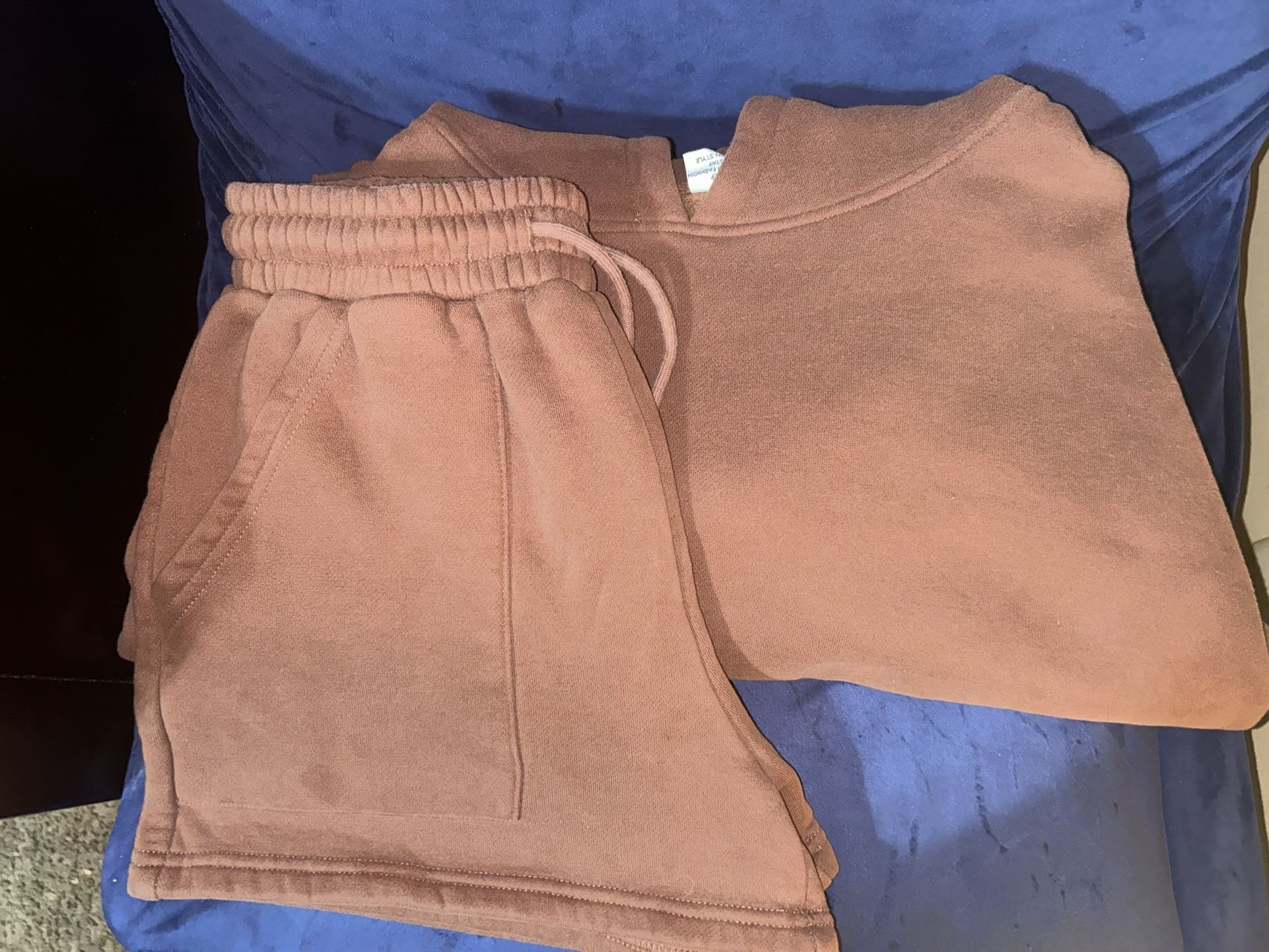 Brown Hoodie Set
