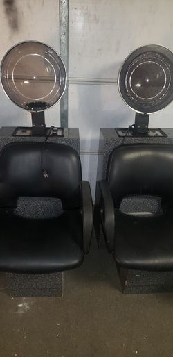 Hair dryer and chair