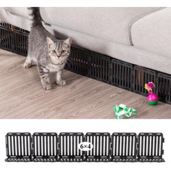 Under Couch Blocker for Toys 6" H, Plastic Under Furniture Gap Protector for Pets Blocker