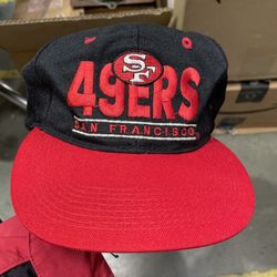 Vintage San Francisco 49ers Wool SnapBack Hat Youngan drew pearson vtg nfl