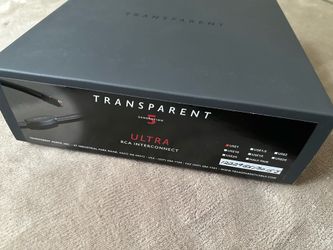 Transparent Audio G5 Ultra 1M RCA Interconnect Pair