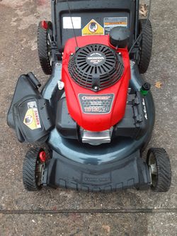 New TB 130 push mower bagger
