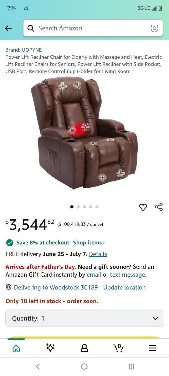 Power Lift Recliner Chair for Elderly with Massage and Heat, Electric Lift Recliner Chairs