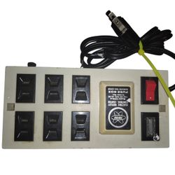 Vintage Fedtro Outlet Control Center Model CON-6  Power Strip Surge Protector