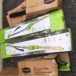 Group Of Trimmers Cordless 40 Volt And 20 Volt 