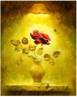 Do it yourself DIY Rose Painting.