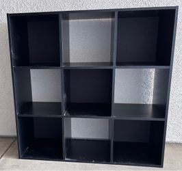 Free Dark Brown 9-Cube Storage Shelf Unit
