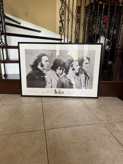The Beatles framed poster