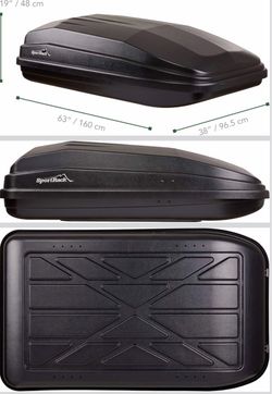 XL Rear Opening Cargo Box,Black