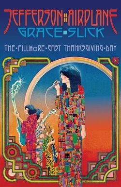 VINTAGE JEFFERSON AIRPLANE FILLMORE EAST CONCERT POSTER PICTURE