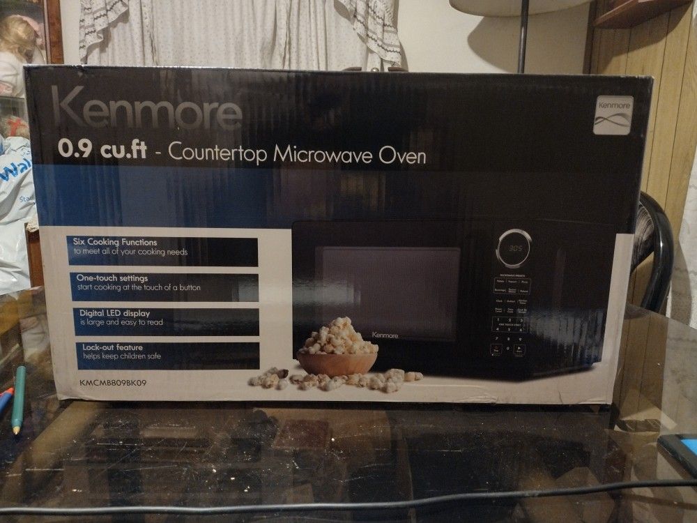 Kenmore 0.9 cuft microwave (Black)