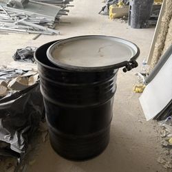 55 Gallon Steel Drum Barrel w/ Lid – Heavy Duty 