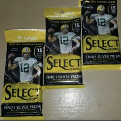 Nfl Panini Select 2020 Sealed Fat Cello Packs New