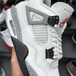 white cement jordan 4