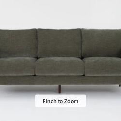 Green sofa