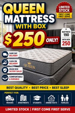 Queen Mattress with box