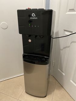 Bottom Loading Stainless Steel Bottle Water Dispenser - Black • Clean •🫙💦🧊  