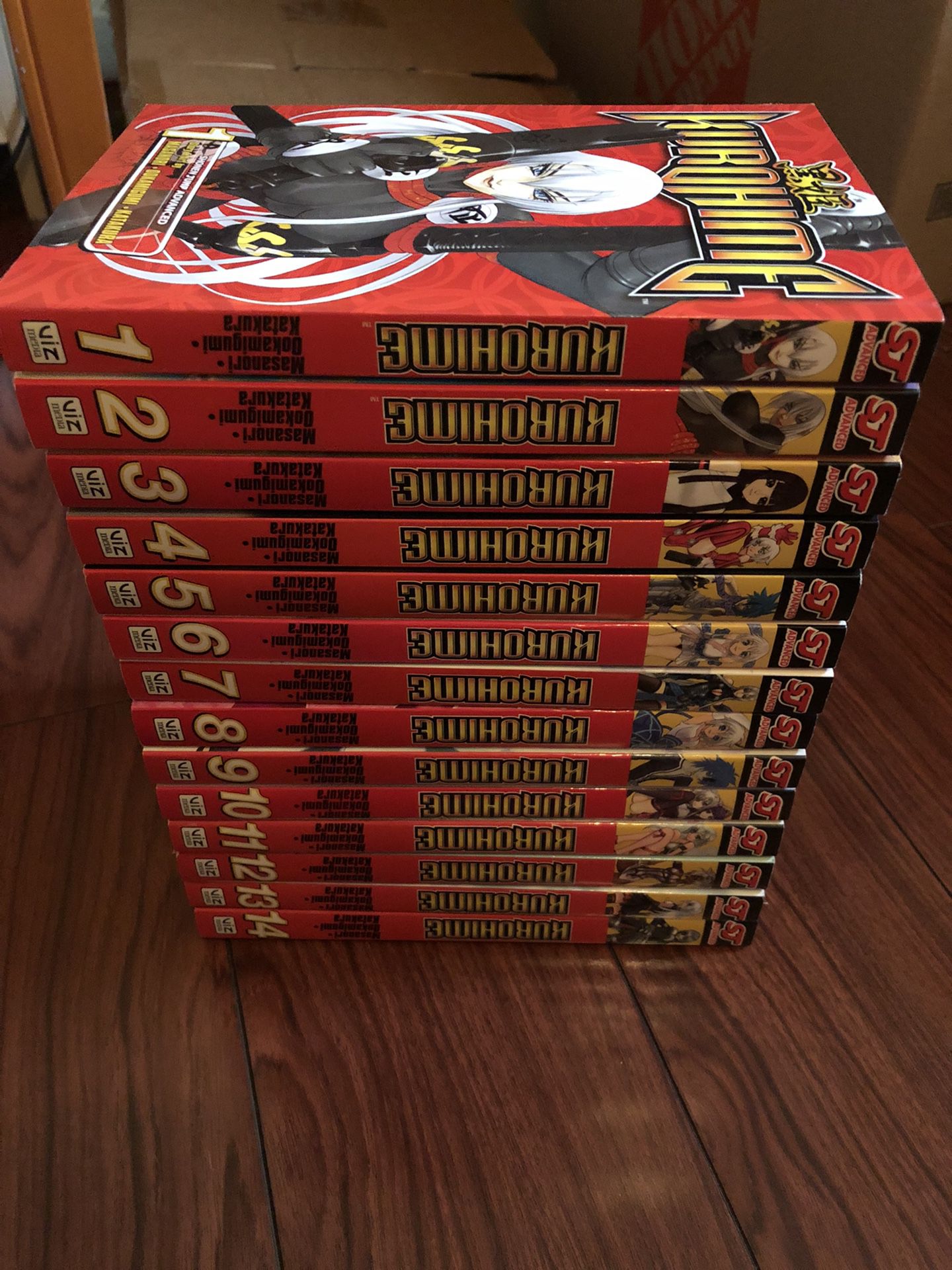 Kurohime Volumes 1-14 Complete Series 1st Print Manga Lot