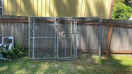 10x6x6 galvanized kennel with gate