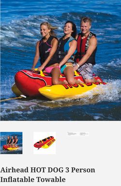 Airhead HOT DOG 3 Person Inflatable Towable