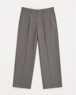Hugo Boss Wool Cashmere Pleated Dress Pants Gray SIZE 36R 31" Inseam