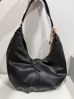 Large black hobo bag