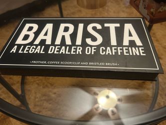 Barista Essentials Coffee Kit Frother Scoop Brush
