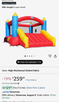 Inflatable Bounce House with Slide