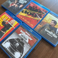 GoodFellas + Reservoir Dogs + Gangster Squad + Kill Bill Vol 2 + Death Proof Blu-rays