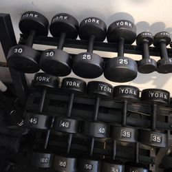 $800 Old School Dumbbells Set.  YORK for Collectors.  Photos - as is, selling not given away. Delivery for extra. Zip 33130. 