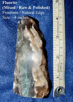 Fluorite (Mixed / Raw & Polished) Freeform / Natural Edge