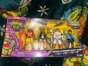 TMNT Mutant Mayhem Turtles in Disguise Party Pack