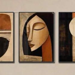 Modern Art Canvas Poster Set (Unframed)