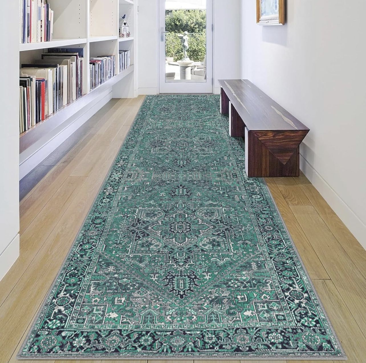 Worxvell Runners for Hallways 2'6"x8' - Washable Runner Rug Kitchen Rugs Non Slip