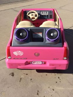 Power wheels barbie pink cadillac escalade sale